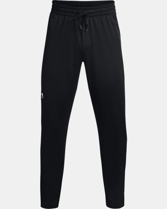 Men's UA Tricot Track Pants in Black image number 4